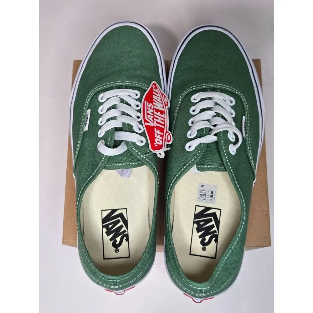 Vans Authentic Deep Grass Green Canvas Skate Shoes | Men's Size 8 - Women's 9.5